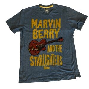 Marvin, Berry and The Starlighters Back to the Future Pop Funk Tee, Size Large